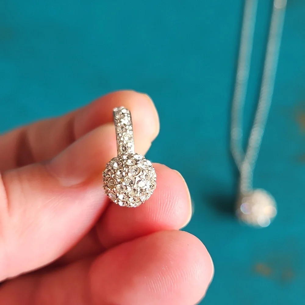 Monet Silver Necklace and Earring Set. READ - Picture 7 of 10